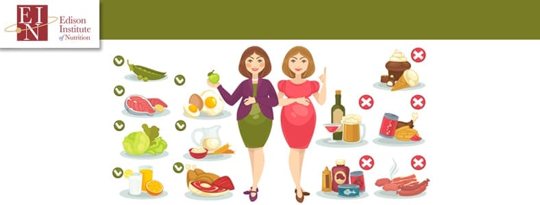 information about how to provide nutrition during the first trimester of pregnancy.| Online Nutrition Training Course & Diplomas | Edison Institute of Nutrition